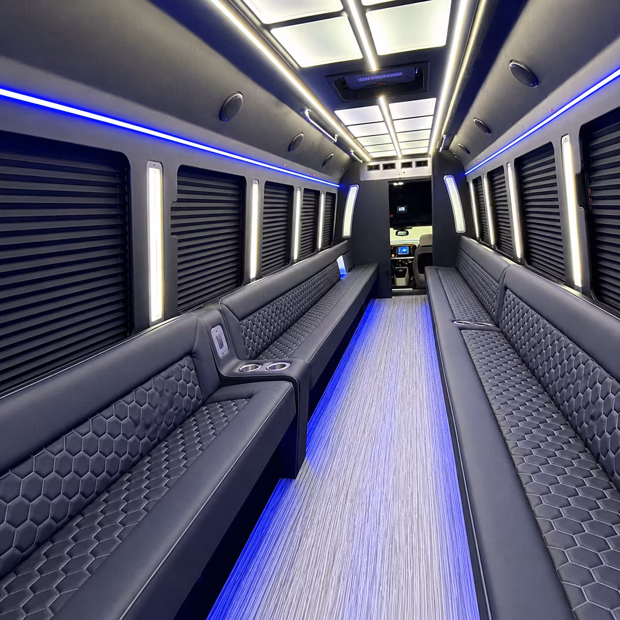 hesperia party bus rental interior